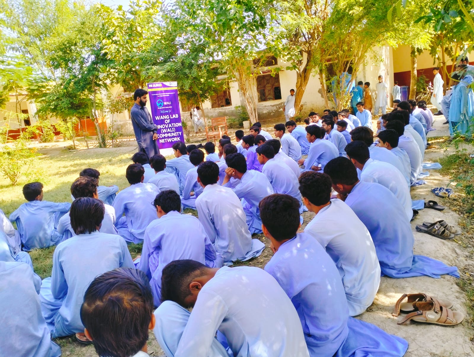 Community outreach session connected to WALI's rural digital access work